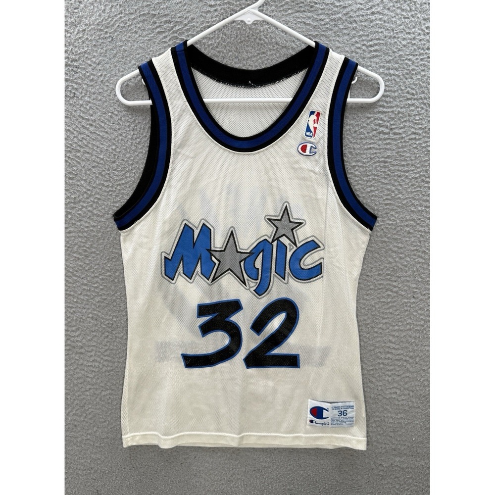 Vintage Orlando Magic Jersey Mens 36 White Shaquille Oneal #32 Shaq Champion 90s